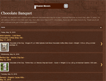 Tablet Screenshot of chocolatebanquet.com